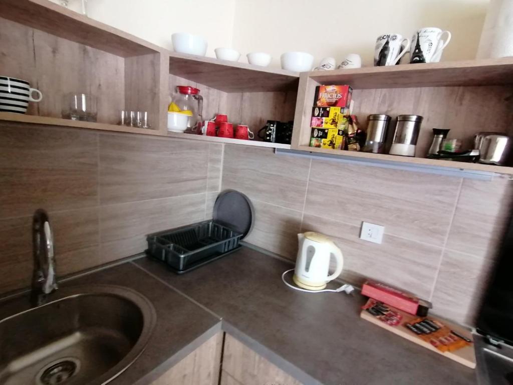 Köök või kööginurk majutusasutuses Haus Apartman Zaječar M&L