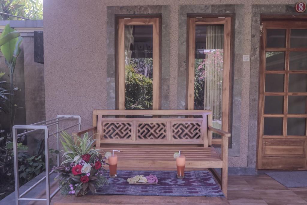Balkón nebo terasa v ubytování Trijaya Guest House Pemuteran