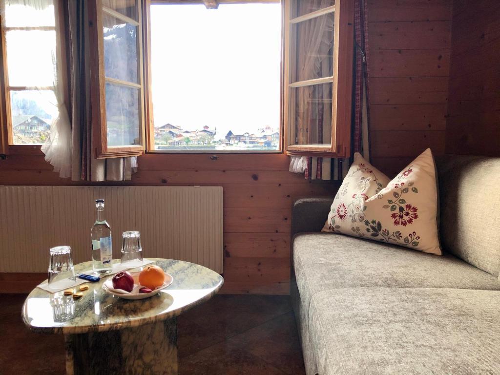 Posezení v ubytování Hotel Châlet Du Lac