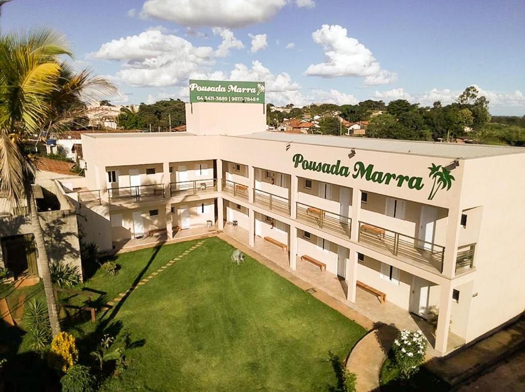 an aerial view of the pueblo morgan hotel at Hotel Pousada Marra in Catalão