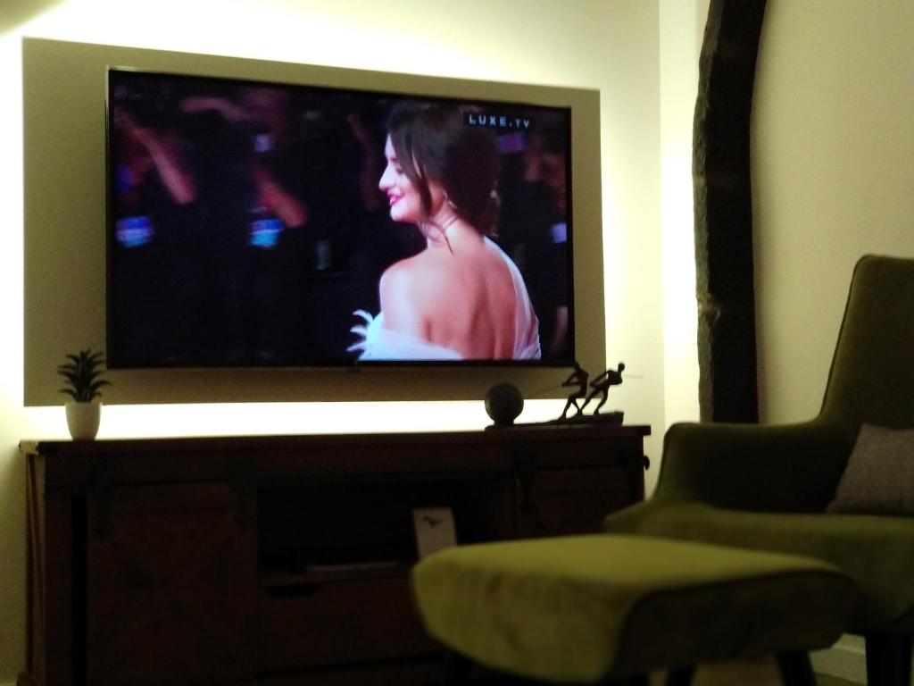 TV a/nebo společenská místnost v ubytování INNature
