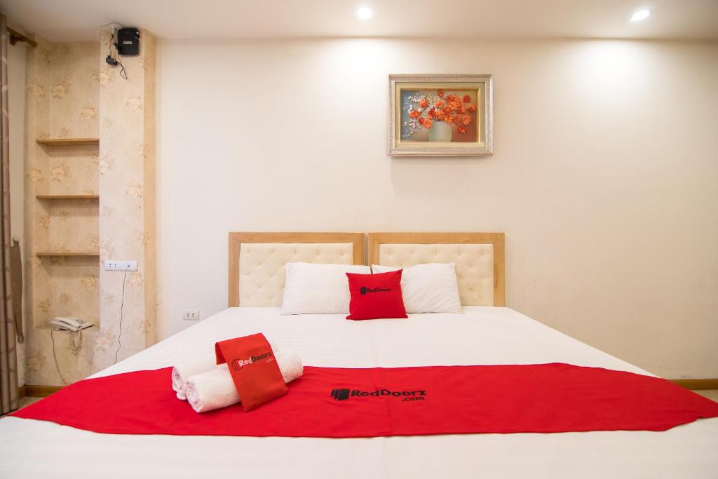 Postel nebo postele na pokoji v ubytování Newstyle Apartment Tran Duy Hung