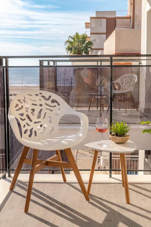 Balkón nebo terasa v ubytování Santa Pola Apartments