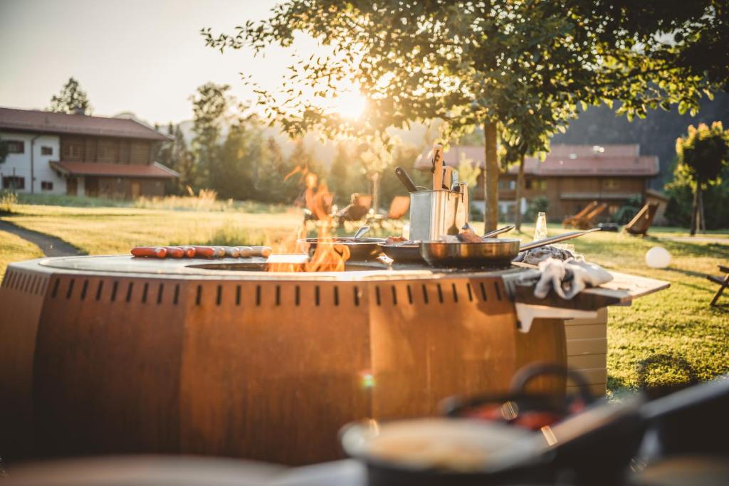 Zahrada ubytování Relais & Châteaux Gut Steinbach Hotel Chalets SPA