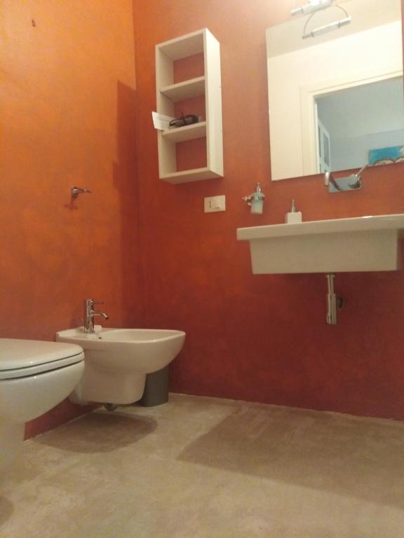 Koupelna v ubytování Casa Saba
