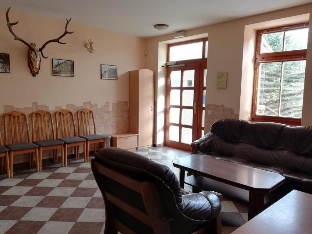 Istumisnurk majutusasutuses Hotel Kralicek