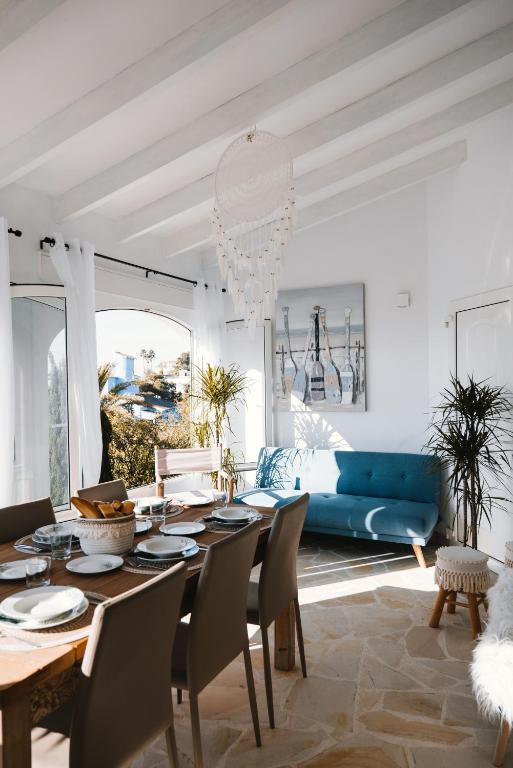 A seating area at Villa Boho Ibiza Style