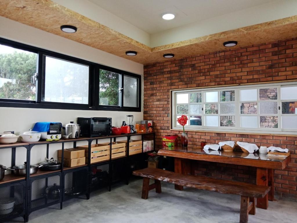 Kuchyň nebo kuchyňský kout v ubytování Chin Shue B&B