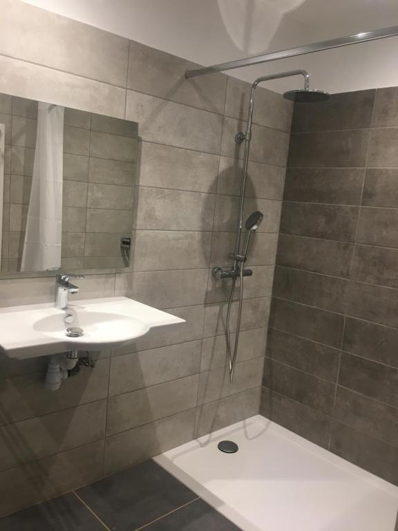 Koupelna v ubytování Gites Islacooldouce