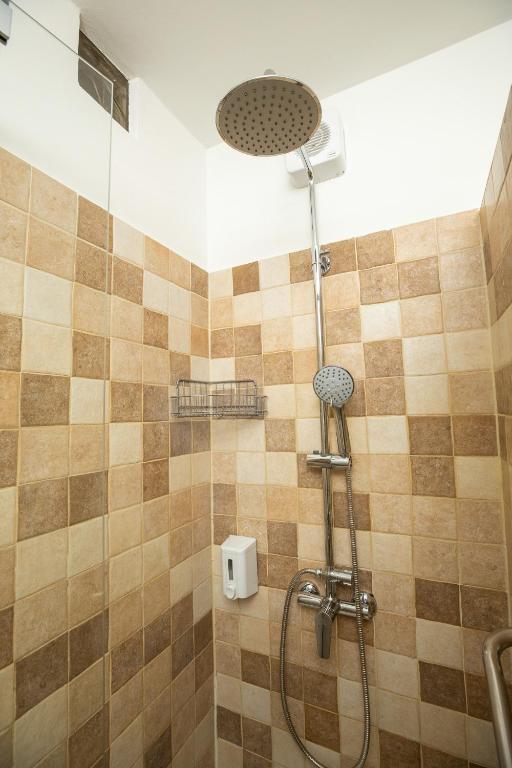 Koupelna v ubytování Dóm Hotel