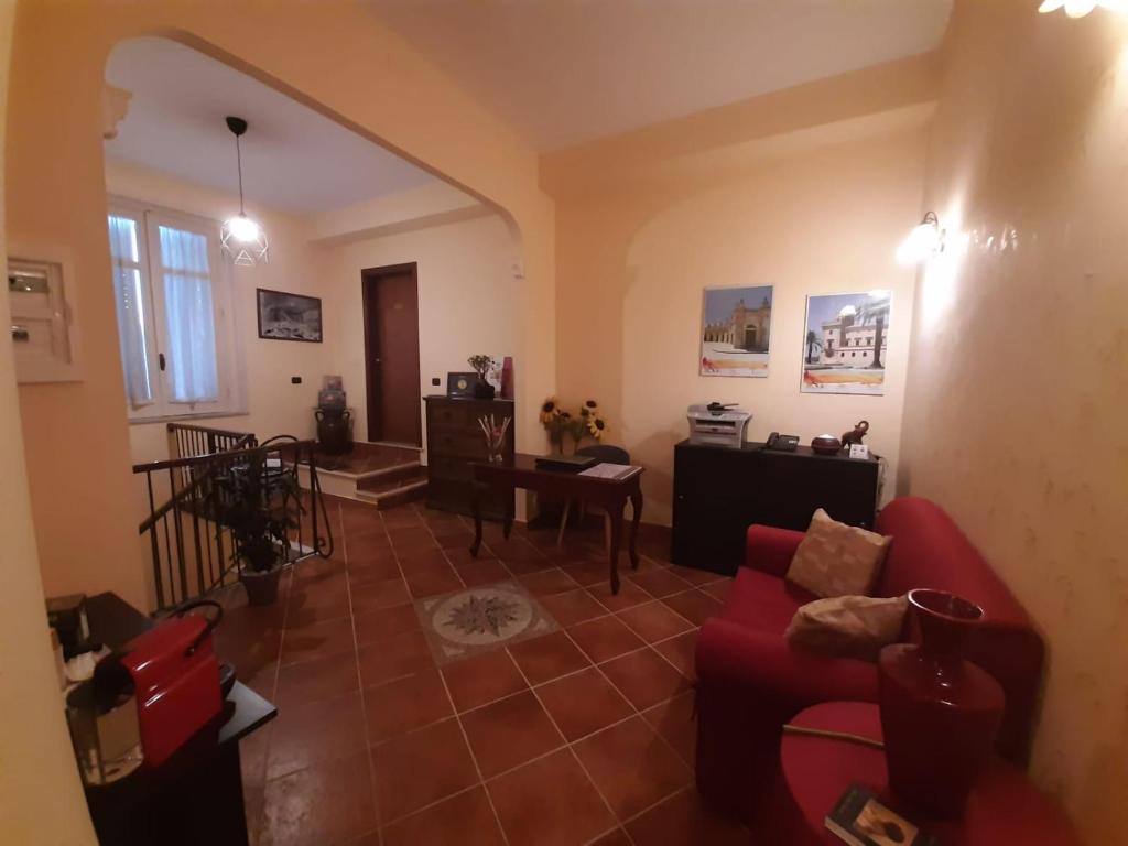 Posezení v ubytování Holiday Rooms Portale Pirrera