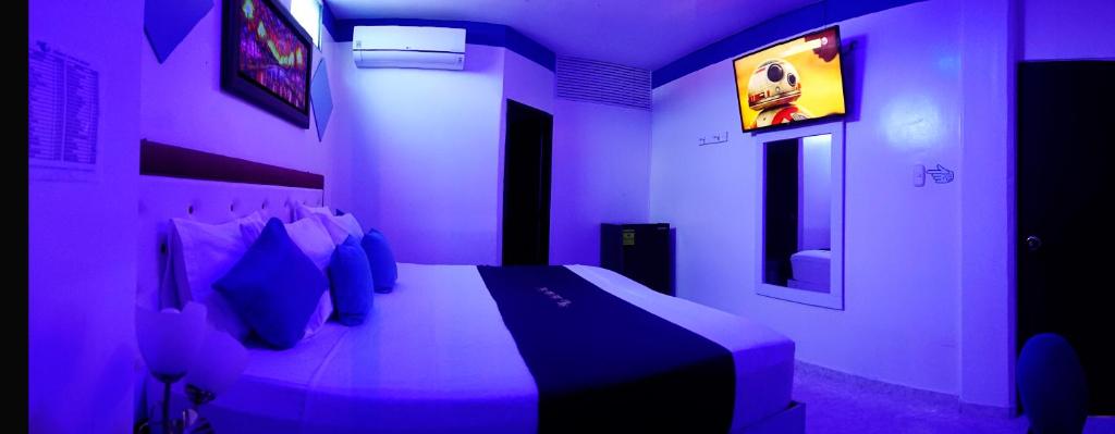 TV a/nebo společenská místnost v ubytování Hotel Luna Azul