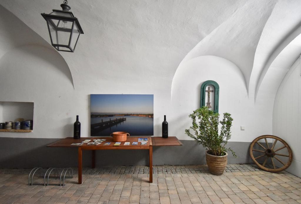 Televízia a/alebo spoločenská miestnosť v ubytovaní Sammer Residenz, Breitenbrunn am Neusiedlersee