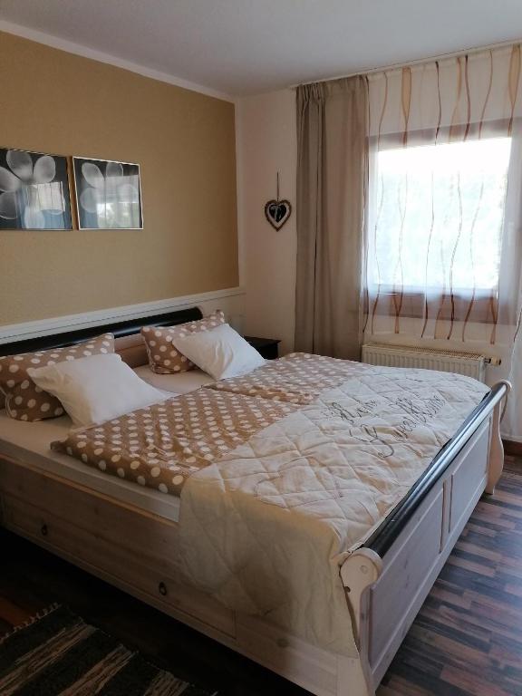 Postel nebo postele na pokoji v ubytování Pension Mien Fründt