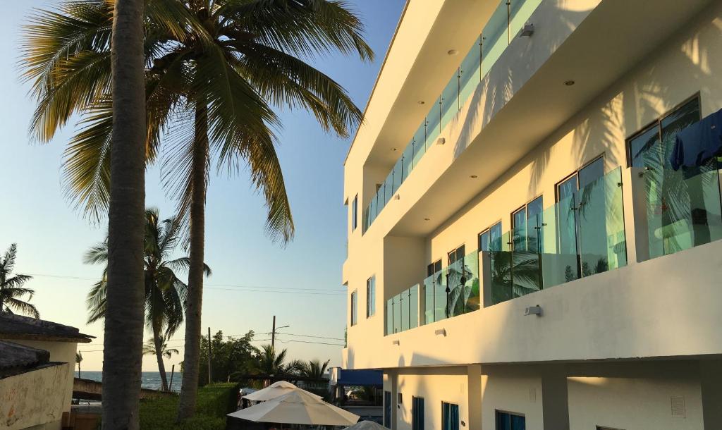 Budova, kde se aparthotel nachází
