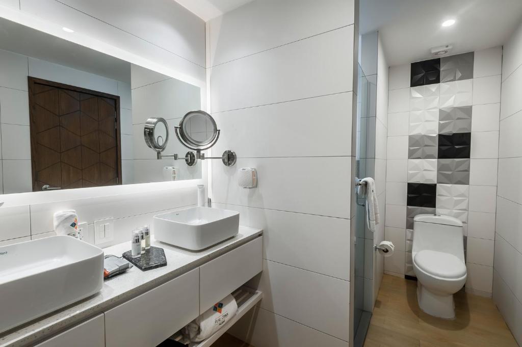 Koupelna v ubytování FCH Hotel Providencia