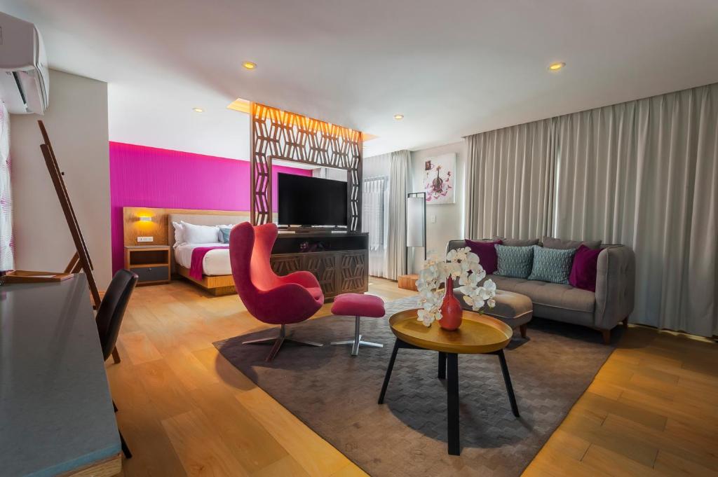 Posezení v ubytování FCH Hotel Providencia