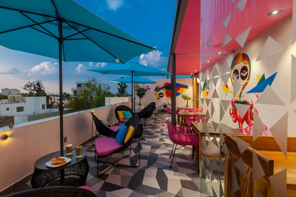 Balkón nebo terasa v ubytování FCH Hotel Providencia