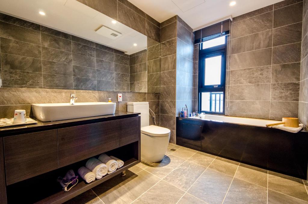 Koupelna v ubytování 礁溪320山館 Jiaoxi Shanguan B&B