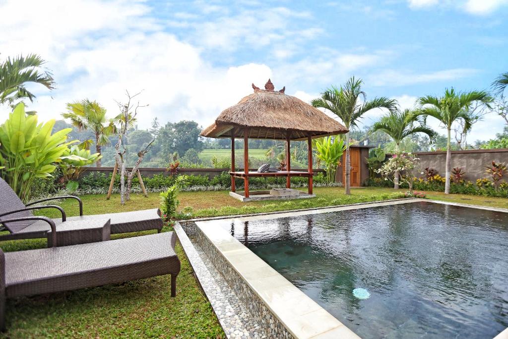 Zahrada ubytování Bhanuswari Villas Ubud