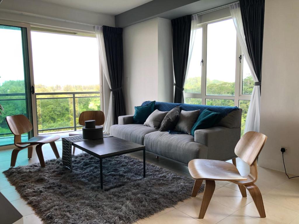 Posezení v ubytování Santubong Suites A Just Like Home Damai
