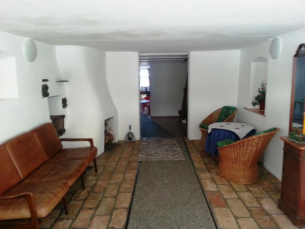Posezení v ubytování Ferienhaus Eulenhof