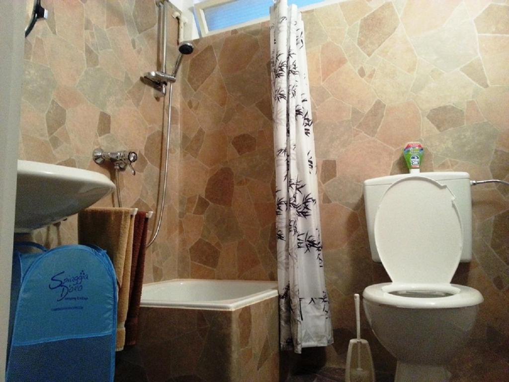 Koupelna v ubytování Ferienhaus Eulenhof