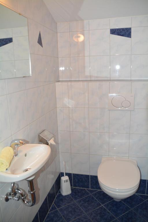 Kúpeľňa v ubytovaní Haus Höring