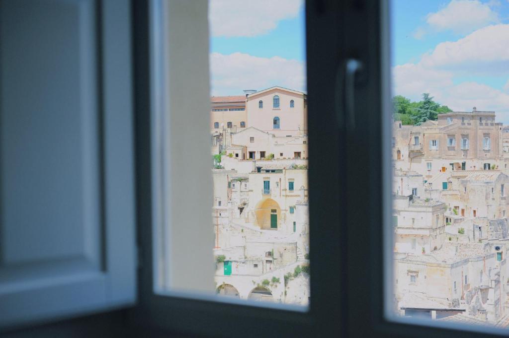 Widok na miasto Matera z tego pensjonatu