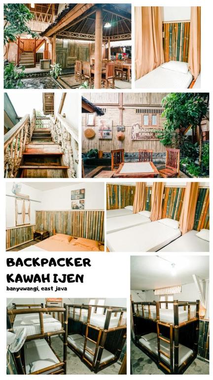 Restaurace v ubytování Backpacker Kawah Ijen