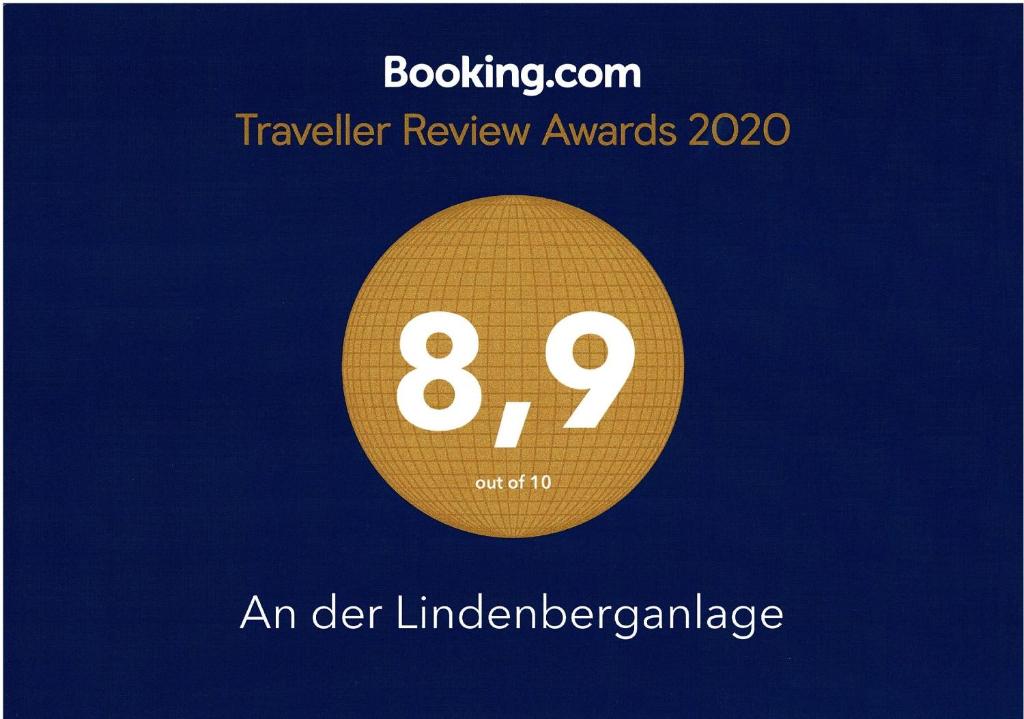 a poster for a travel review awards with a gold circle at &quot;An der Lindenberganlage&quot; in Melsungen