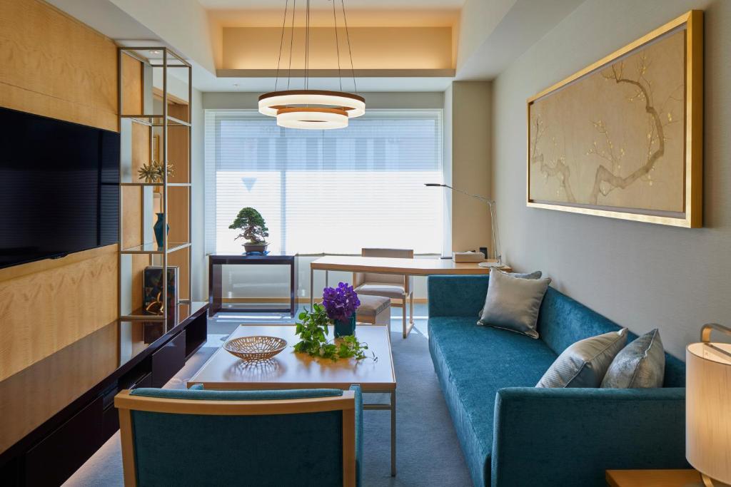 Posezení v ubytování THE KITANO HOTEL TOKYO