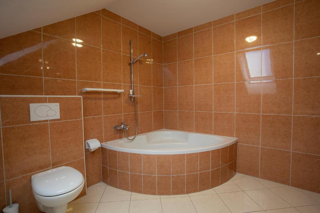 Koupelna v ubytování Apartment Harmony Bled