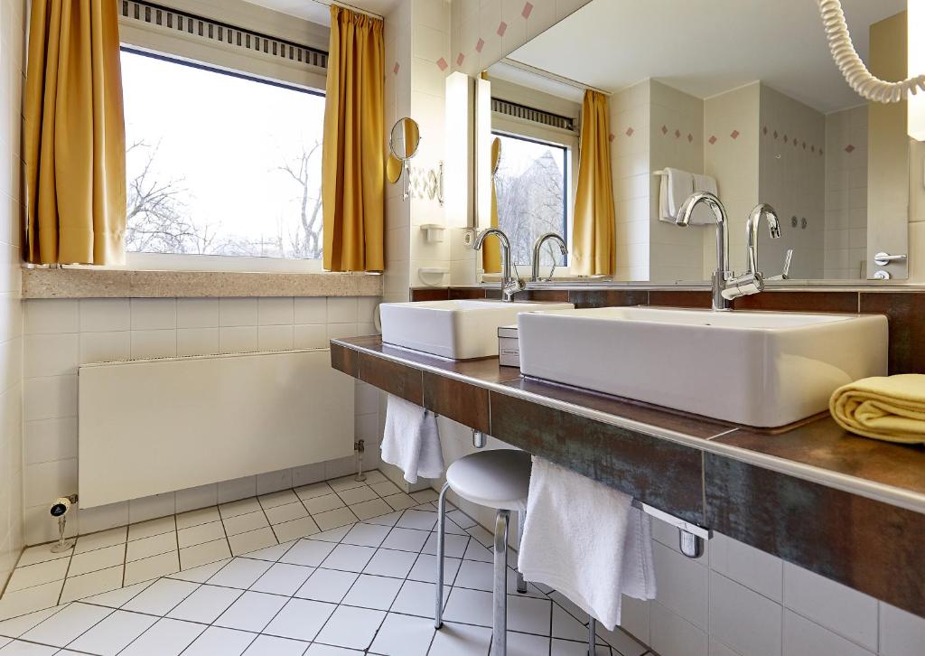 Koupelna v ubytování Hotel Bayern Vital