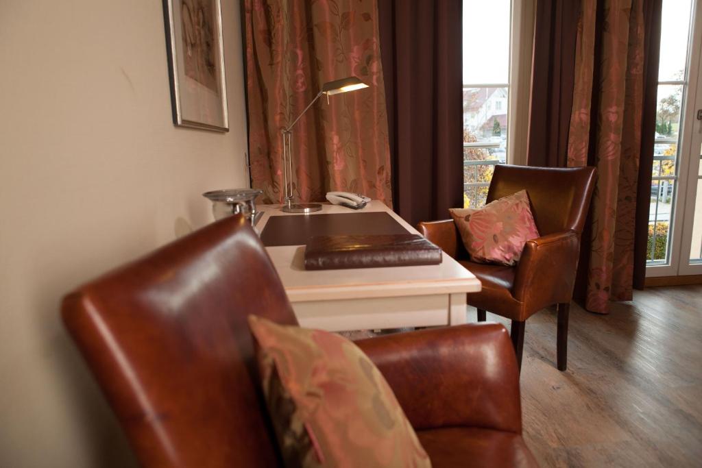 Posezení v ubytování Ampervilla Hotel