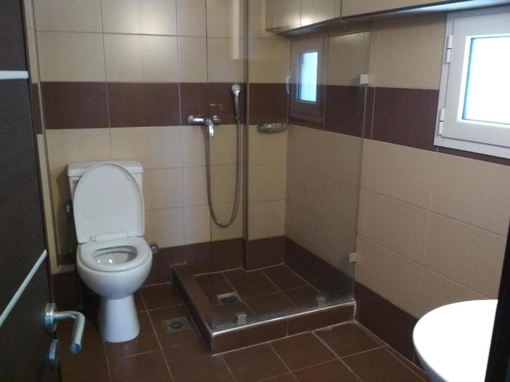 Ένα μπάνιο στο Pella Inn Hostel