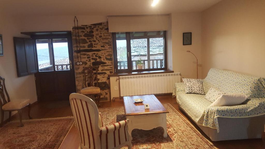 Posezení v ubytování Casa Mila