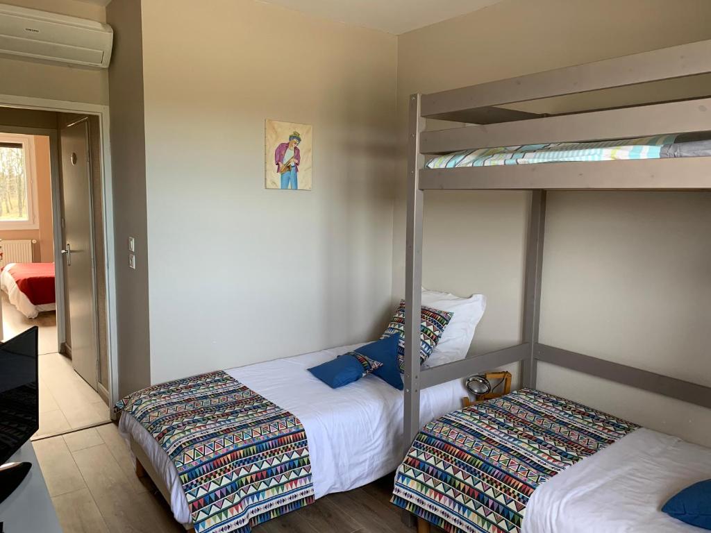 Postel nebo postele na pokoji v ubytování AUBERGE LE GABACHOU