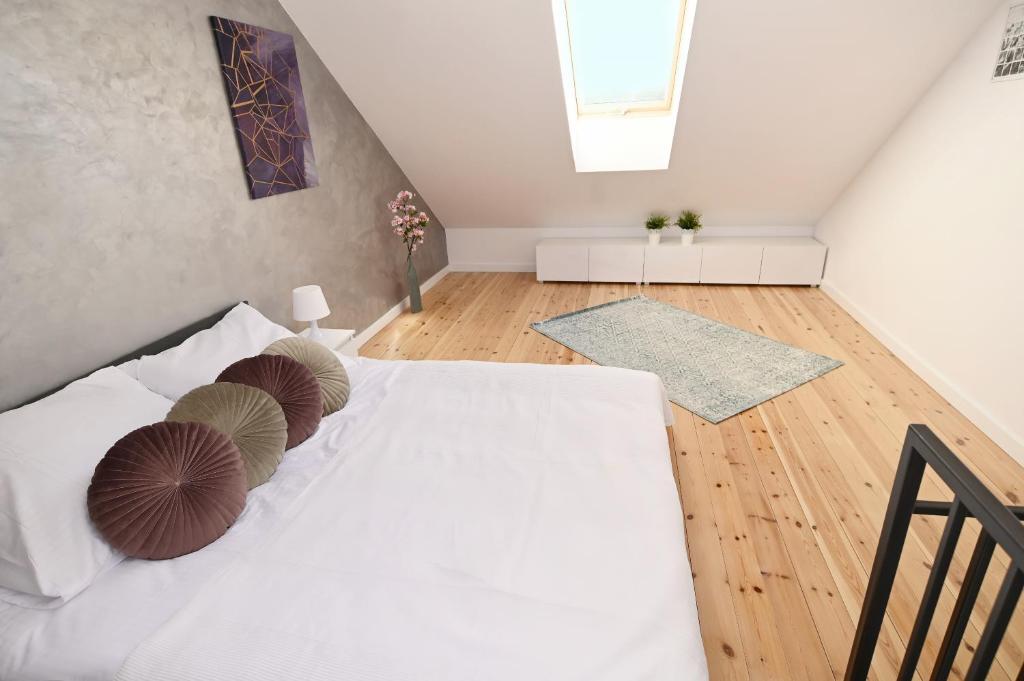 Postel nebo postele na pokoji v ubytování Apartament Nadmorskie Wzgórze
