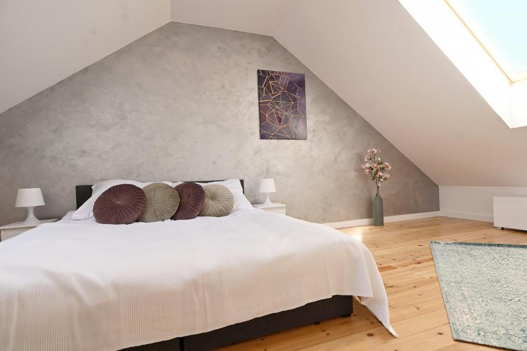 Postel nebo postele na pokoji v ubytování Apartament Nadmorskie Wzgórze