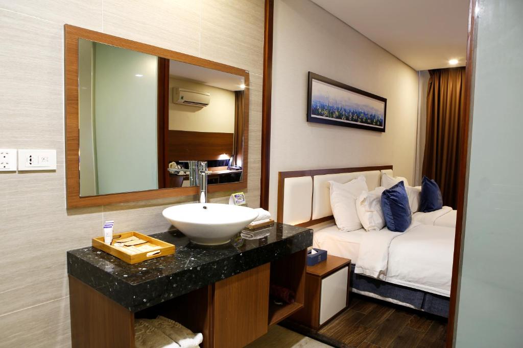 Posezení v ubytování Ciao SaiGon Hotel & Spa
