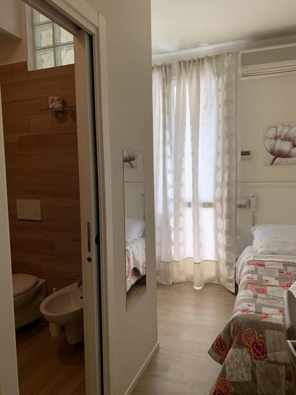 Koupelna v ubytování Hotel Villa Edda