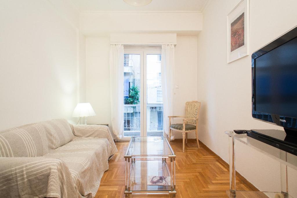 A television and/or entertainment centre at Flat in central Athens - Pangrati