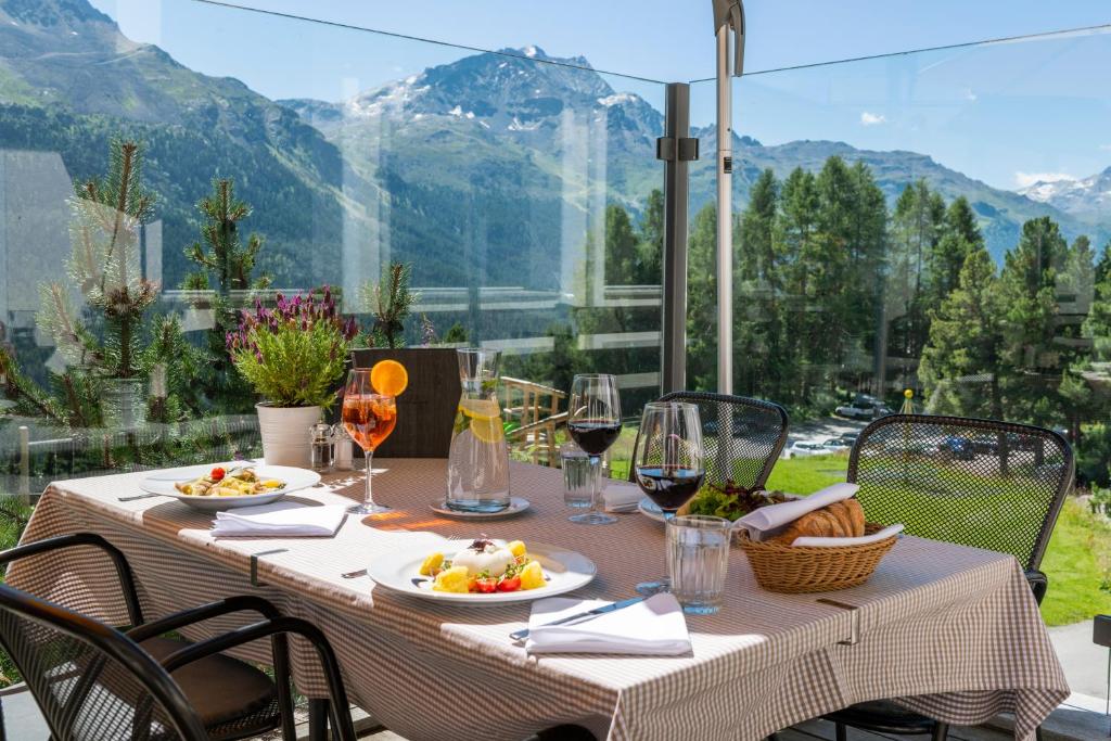 Nespecifikovaný výhled na hory nebo výhled na hory při pohledu z bed and breakfast