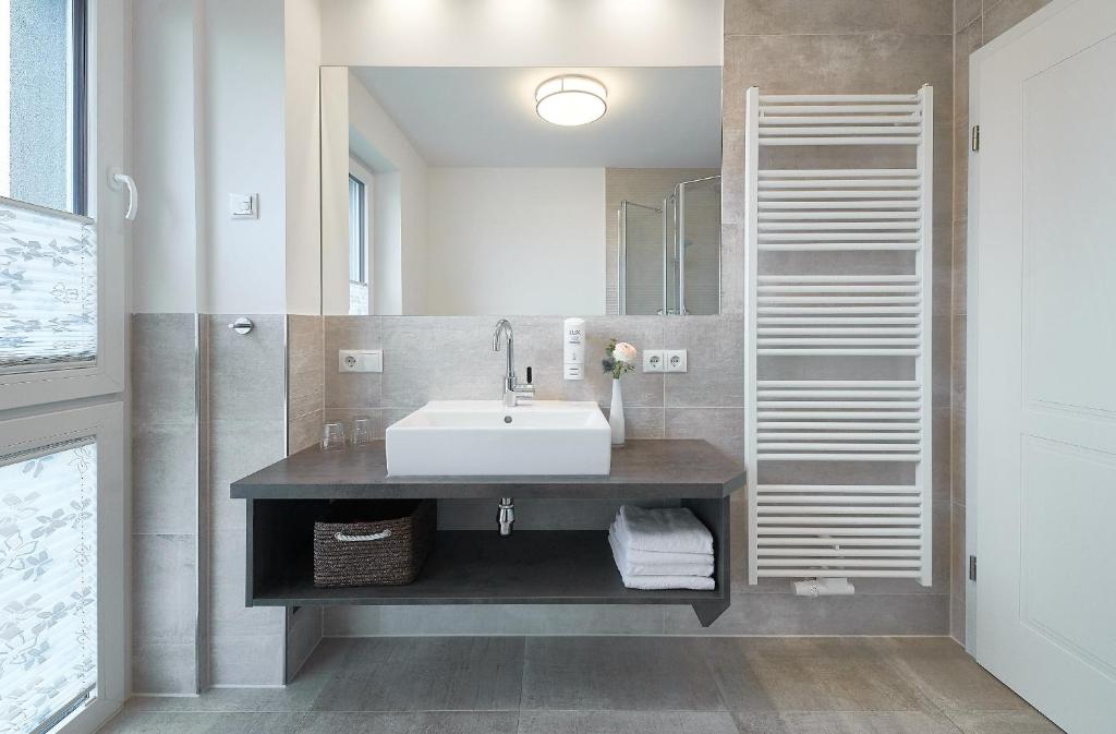 Koupelna v ubytování Hotel Nautilus