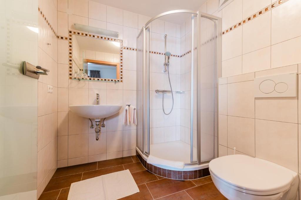 Kúpeľňa v ubytovaní Haus Andrea Unterberger