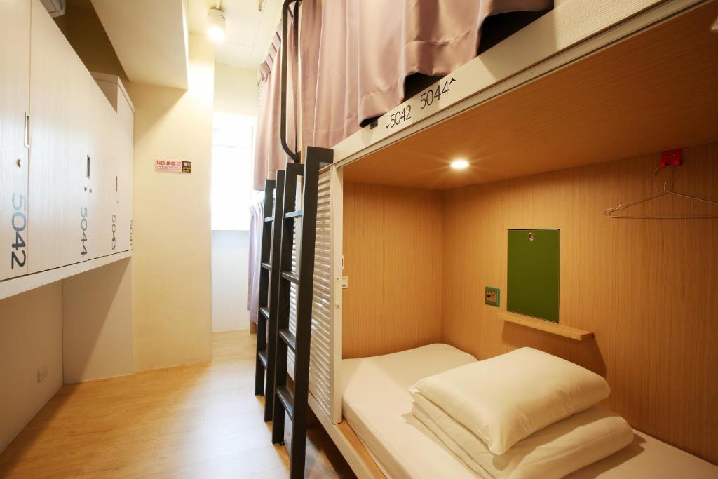 Postel nebo postele na pokoji v ubytování Loosha Hostel