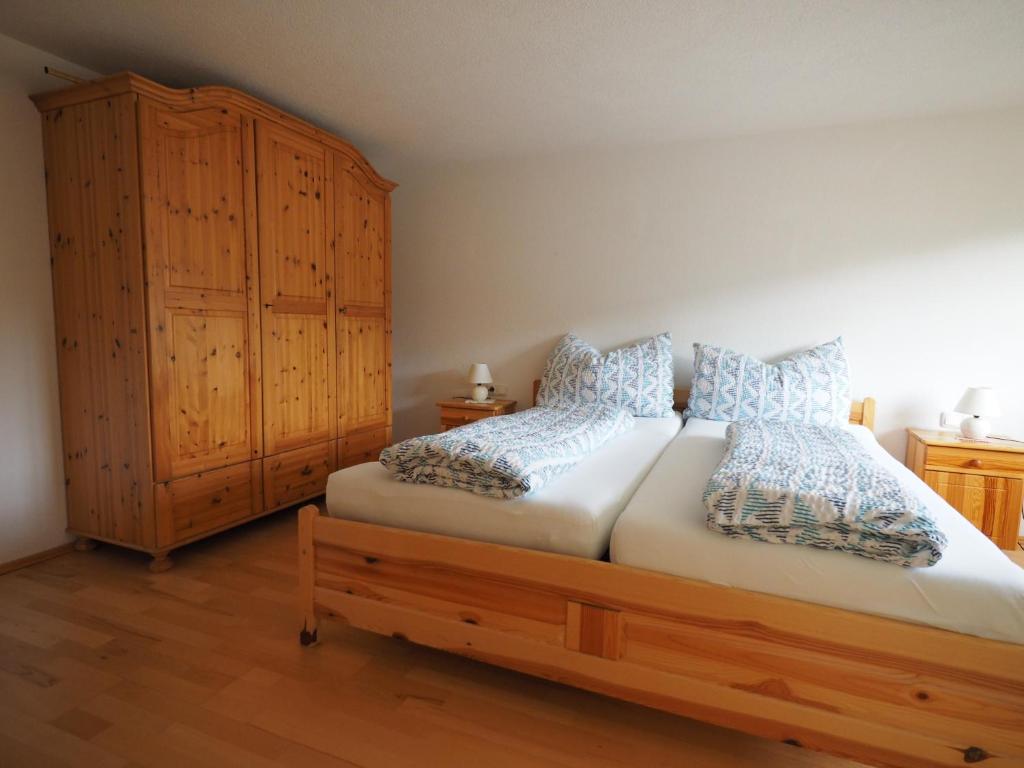 Postel nebo postele na pokoji v ubytování Haus Fiel