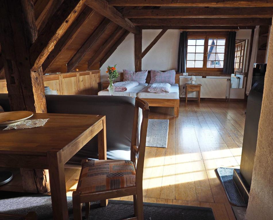 Postel nebo postele na pokoji v ubytování Haus Fiel