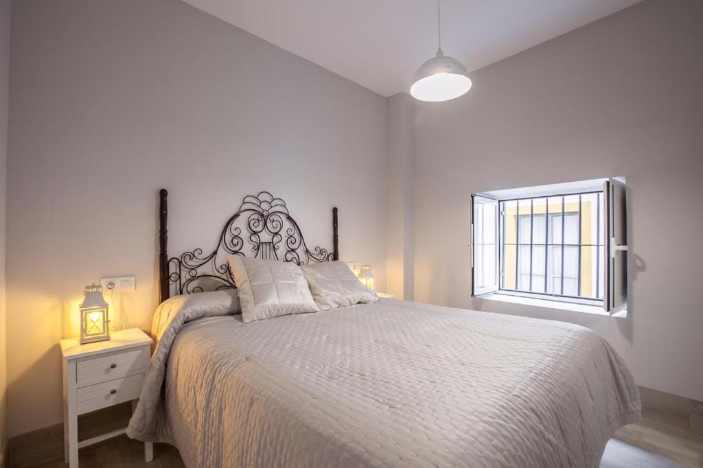 Postel nebo postele na pokoji v ubytování APARTAMENTO CASCO ANTIGUIO ↑ CALIDADES 4 PX 1 BR